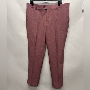 Victorio Couture Slim Fit Poplin Dress Pants Size 36W
